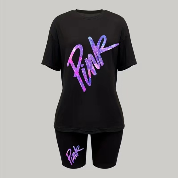 Two piece shorts at boutique💜🧡❤️ - Picture 3 of 9